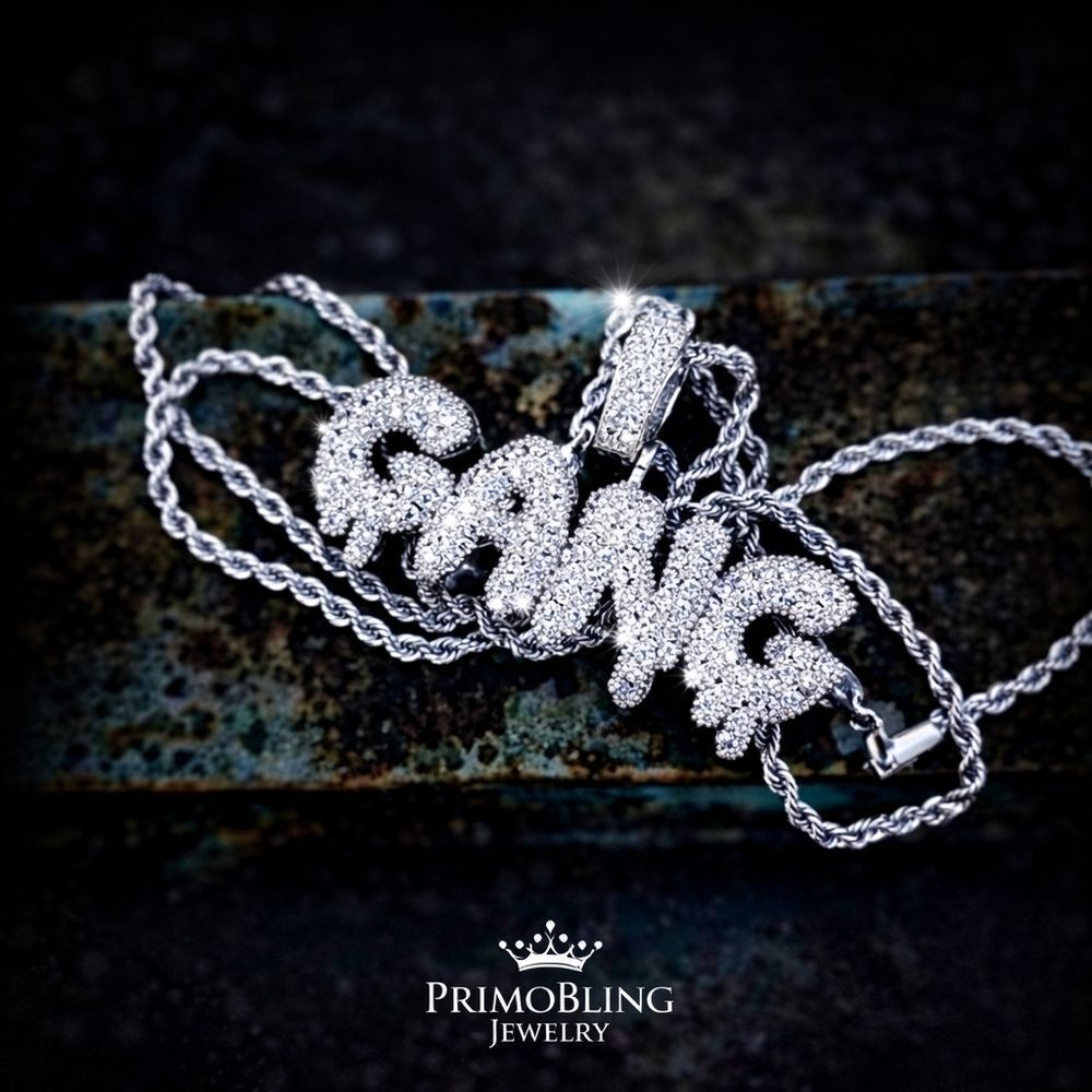 Iced out Custom GANG Drip Necklace